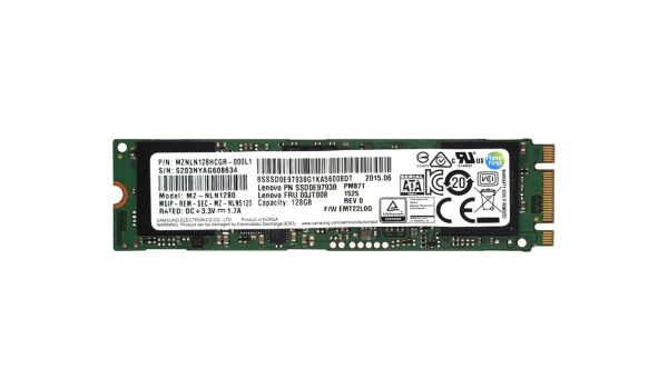 MZ-NLN1280 Samsung 128GB PCI-Express M.2 Solid State Drive