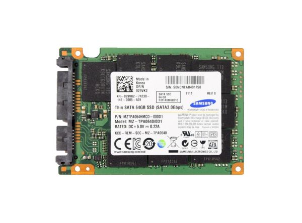 MZ-TPA0640/0D1 Samsung 64GB mSATA 1.8-inch Solid State Drive