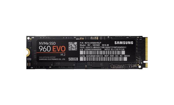 MZ-V6E500 Samsung 960 EVO Series 500GB Triple-Level Cell (TLC) PCI Express 3.0 x4 NVMe M.2 2280 Solid State Drive