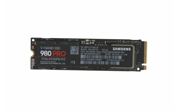MZ-V8P1T0B/AM Samsung 980 PRO 1TB Triple-Level-Cell PCI Express 4.0 x4 NVMe M.2 2280 Solid State Drive