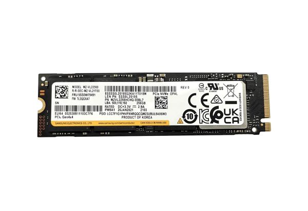 MZ-VL22560 Samsung PM9A1 Series 256GB PCI Express NVMe 4.0 x4 M.2 2280 Solid State Drive