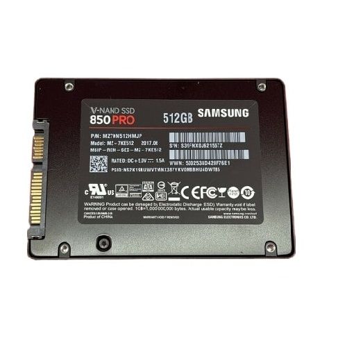 MZ7KN512HMJP Samsung 850 PRO Series 512GB Multi-Level Cell SATA 6Gb/s 2.5-inch Solid State Drive