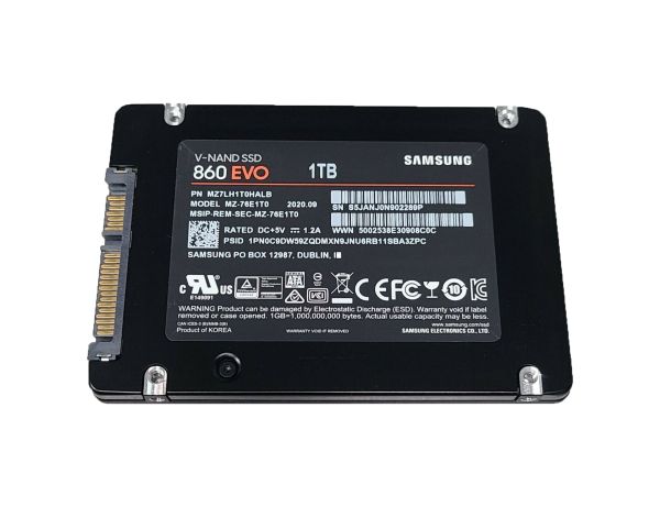 MZ7LH1T0HALB Samsung 860 EVO Series 1TB Multi-Level Cell SATA 6Gb/s 2.5-Inch Solid State Drive