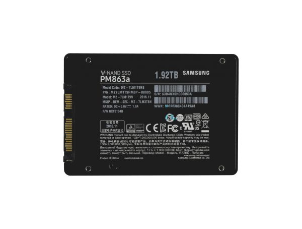 MZ7LM1T9HMJP-00005 Samsung PM863a 1.92TB SATA 6Gb/s VNAND 2.5-inch Solid State Drive