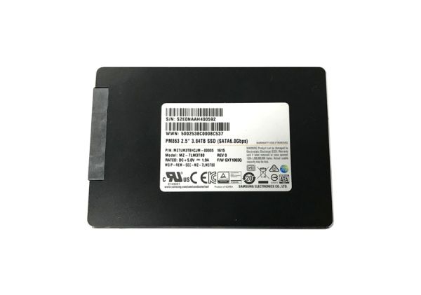 MZ7LM3T8HCJM Samsung PM863 3.84TB SATA 6GB/s 2.5 inch Solid State Drive