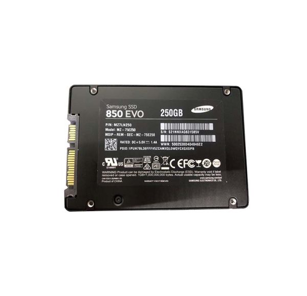 MZ7LN250 Samsung 850 Evo 250GB SATA 6Gb/s 2.5-inch SFF Solid State Drive