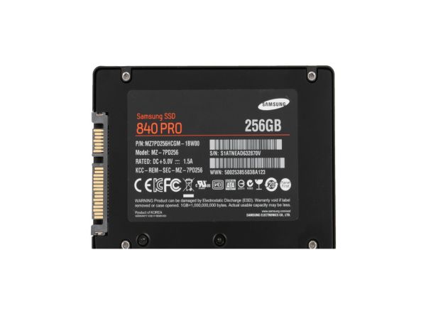MZ7PD256HCGM-1BW00 Samsung 840 Pro Series 256GB SATA 6Gbps 2.5-inch MLC Internal Solid State Drive