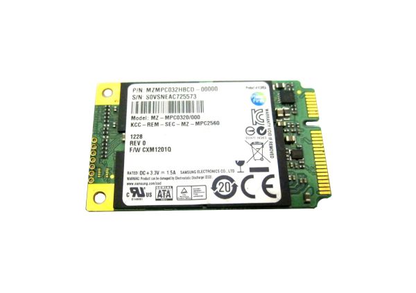 MZMPC032HBCD Samsung 32GB mSATA PCI-e 2.5-inch Solid State Drive