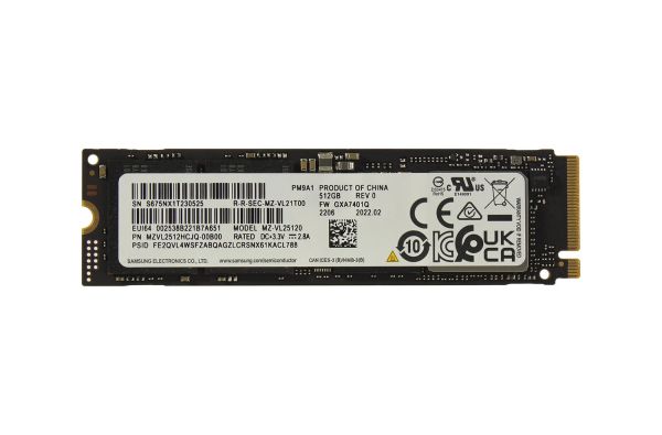 MZVL2512HCJQ-00B00 Samsung PM9A1 Series 512GB Triple-Level Cell PCI Express NVMe 4.0 x4 M.2 2280 Solid State Drive