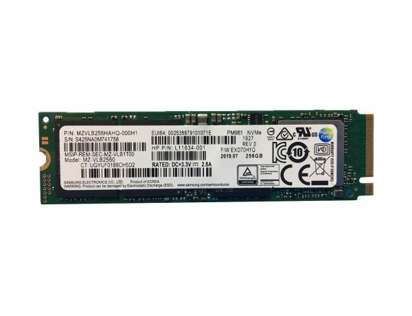MZVLB256HAHQ-000H1 Samsung PM981 Series 256GB PCI Express NVMe M.2 2280 Solid State Drive