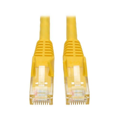 N001-007-YW Tripp Lite 7ft Cat5e 350MHz Snagless Molded Patch Cable M/M - Yellow