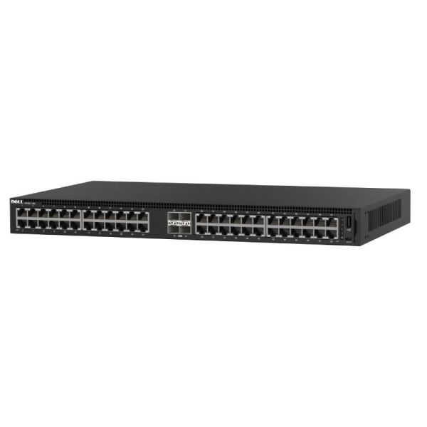 N1148T-ON Dell PowerSwitch N1100 Series N1148T-ON 48 x Ports 10/100/1000Base-T + 4 x SFP+ Ports Layer-2 Managed 1U Rack-mountable Gigabit Ethernet Network Switch