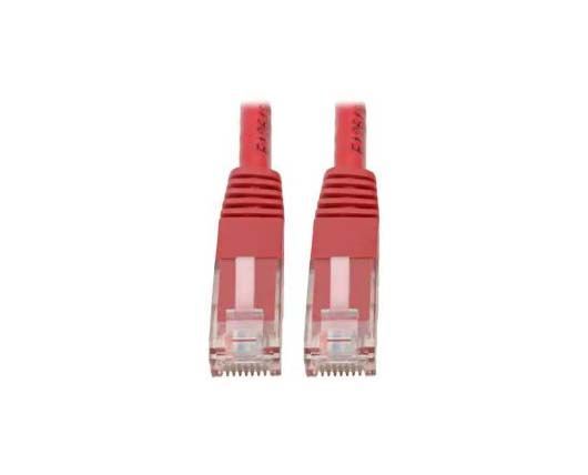 N200-002-RD Tripp Lite 0.61m Premium Cat5/5e/6 Gigabit Molded Patch Cable, 24 AWG, 550 MHz/1 Gbps M/M - Red