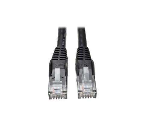 N201-007-BK Tripp Lite 7ft Cat6 Gigabit Snagless Molded UTP Patch Cable M/M - Black