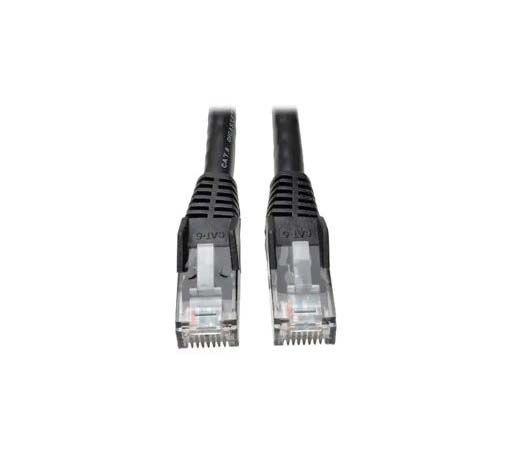 N201-010-BK Tripp Lite 10ft Cat6 Gigabit Snagless Molded UTP Patch Cable M/M - Black