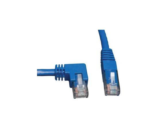 N204-010-BL-LA Tripp Lite 3.05m Cat6 Gigabit Molded Patch Cable (RJ45 Left Angle M to RJ45 M) - Blue