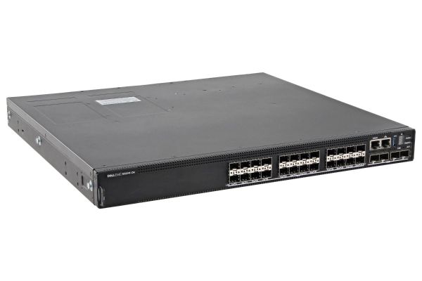 N3224F-ONF Dell PowerSwitch N3200-ON N3224F-ON 24 x Ports 1GbE SFP + 4 x SFP+ Ports + 2 x QSFP28 Ports Layer 3 Managed 1U Rack-Mountable Gigabit Ethernet Network Switch