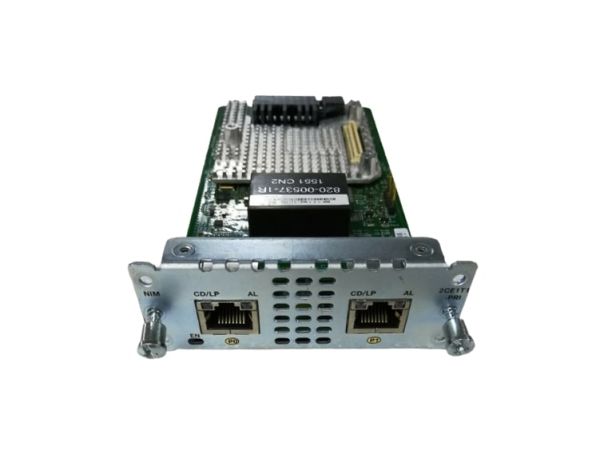 NIM-2CE1T1-PRI Cisco 2 x Ports Multi-flex Trunk Voice/Channelized Data T1/E1 WAN Interface Card