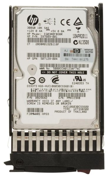 OB25642 HP 300GB 10000RPM SAS 6GB/s SC Enterprise 2.5-inch Hard Drive
