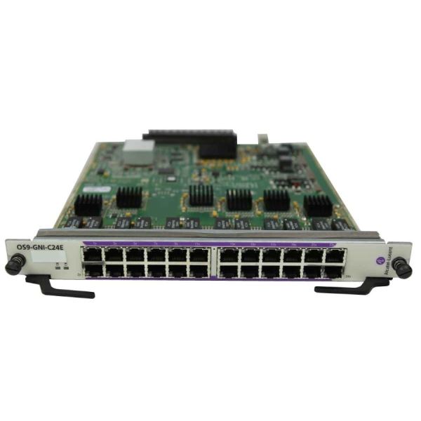 OS9-GNI-C24E Alcatel-Lucent 24 x 10/100/1000BaseT/TX RJ45 ports Network Interface Module