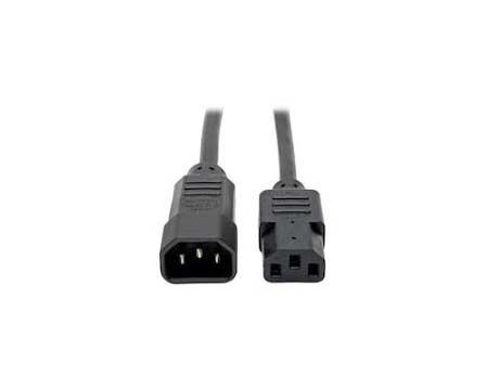P004-008 Tripp Lite 8ft 10A, 18AWG Standard Computer Power Extension Cord Lead Cable, (IEC-320-C14 to IEC-320-C13)