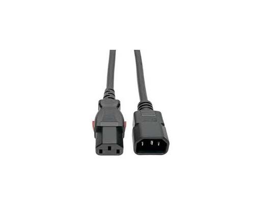 P004-L04 Tripp Lite 1.22m 10A 18AWG C14 Male to C13 Female Power Cable, C13 to C14 PDU-Style, Locking C13 Connector