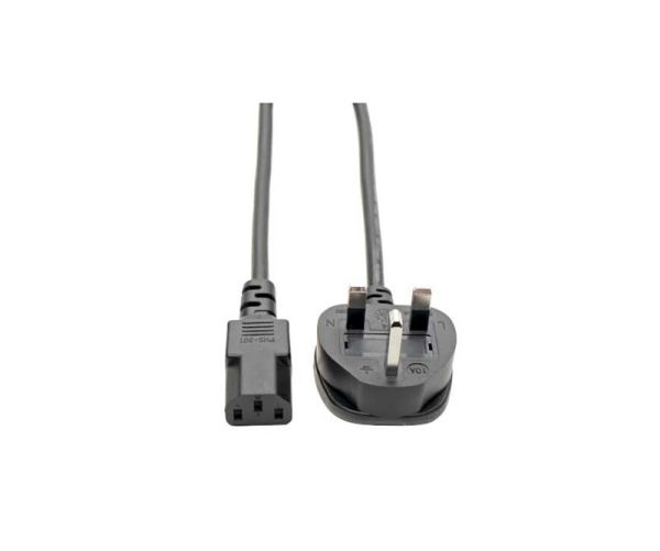 P056-006-10A Tripp Lite 6ft 10A Standard UK Computer Power Cord Lead Cable (IEC-320-C13 to BS-1363 UK Plug)