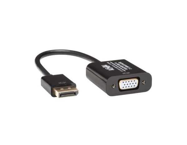 P134-06N-VGA Tripp Lite 6in DisplayPort to VGA Active Cable Adapter, 1920x1200/1080p (M/F)