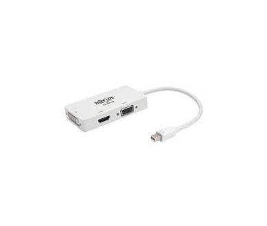 P137-06N-HDVW Tripp Lite video cable adapter 0.15 m Mini DisplayPort DVI-D + VGA (D-Sub) + HDMI White