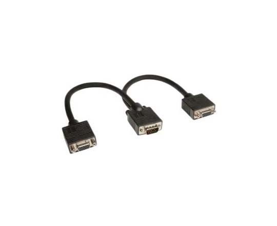 P516-001 Tripp Lite 0.31m VGA Monitor Y Splitter Cable (HD15 M/2xF)