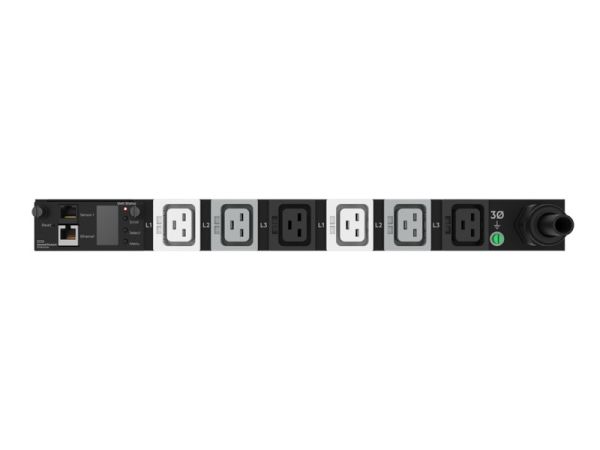 P9R79A HPE G2 Metered Modular 3Ph 11kVA/60309 5-Wire 16A/230V Outlets (6) C19/1U Horizontal INTL PDU