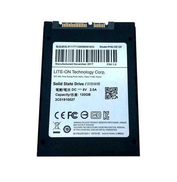 PH6-CE120 Lite On MU 3 Series 120GB 2.5 inch SATA3 Solid State Drive