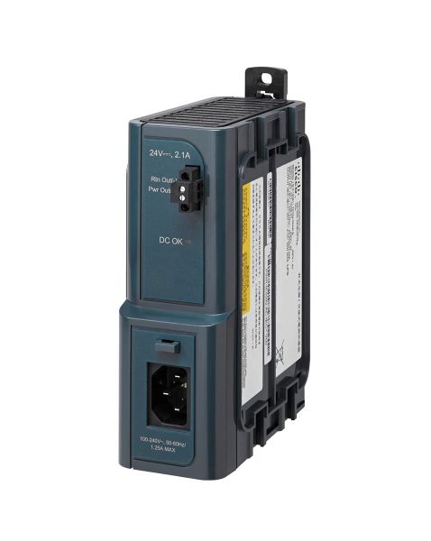 PWR-IE50W-AC-L= Cisco 50-Watts 100V to 240V AC Input 24V DC AC Power Supply for Catalyst IE3300 Rugged Series