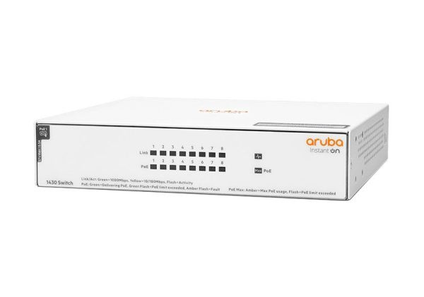 R8R46A#ABA HP Instant On 1430 8G Class4 PoE 64W Switch