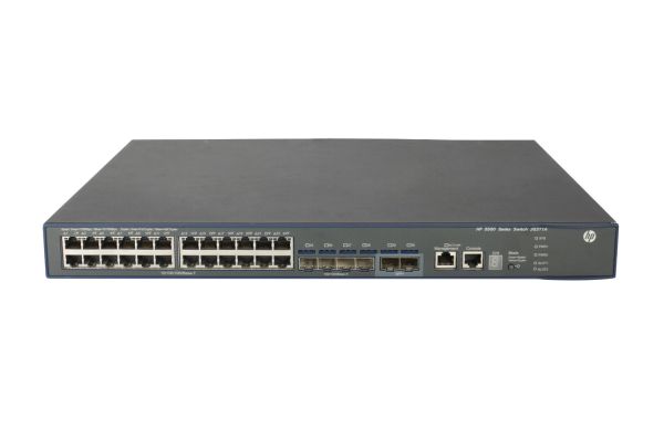 S5500-28C-EI HP 5500 Series 5500-24G-SFP 24 x RJ-45 Ports 10/100/1000Base-T + 8 x Dual-Personality RJ-45/SFP Ports Layer 3 Managed Rack-mountable Gigabit Ethernet Network Ei Switch