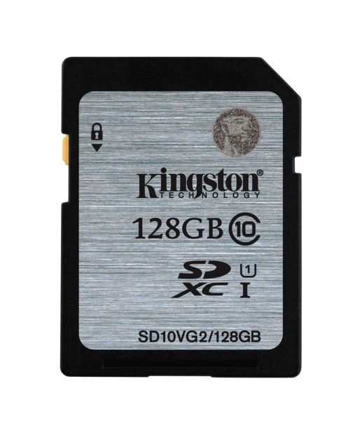 SD10VG2/128GB Kingston Technology 128GB Class 10 SDXC UHS-I 45MB/s Read Flash Memory Card