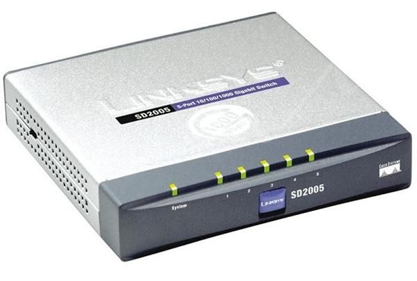SD2005 Linksys Small Business SD2005 5 x Ports 10/100/1000Base-T Unmanaged Gigabit Ethernet Network Switch