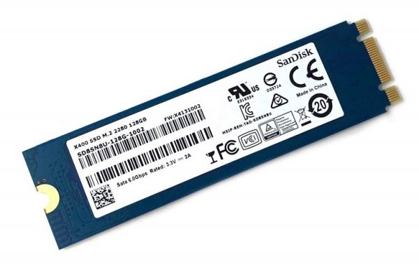 SD8SN8U-128G-1002 SanDisk X400 Series 128GB SATA 6Gb/s M.2 2280 Solid State Drive
