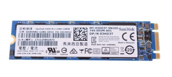 SD8SN8U-128G-1012 SanDisk X400 Series 128GB SATA 6Gb/s M.2 2280 Solid State Drive