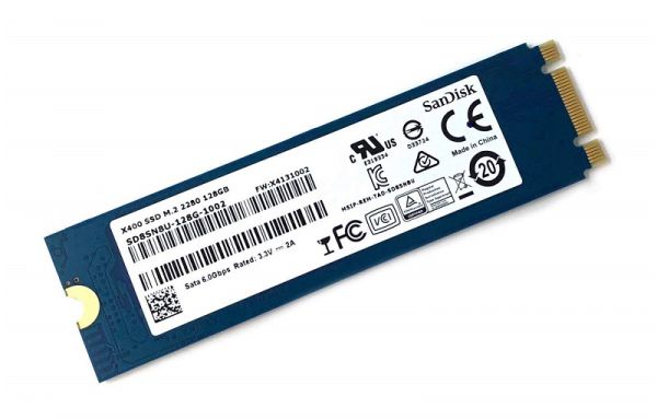 SD8SN8U-128G-2000 SanDisk X400 Series 128GB SATA 6Gb/s M.2 2280 Solid State Drive