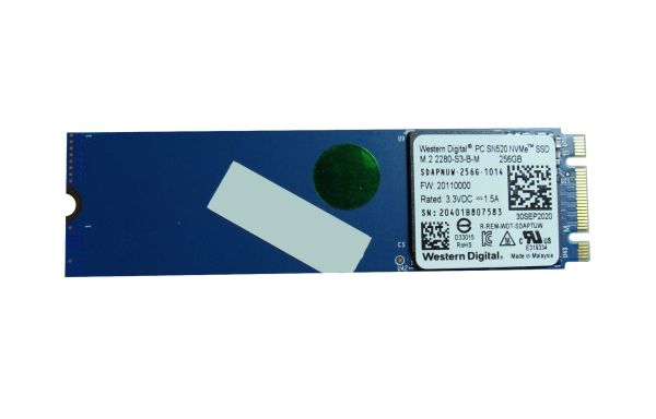 SDAPNUW-256G-1014 Western Digital SN520 256GB Triple-Level Cell PCI Express NVMe 3.0 x2 M.2 2280 Solid State Drive