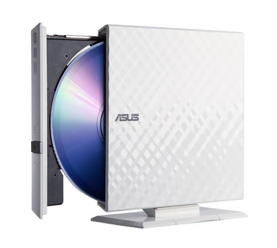 SDRW-08D2S-U/WHT/G/AS Asus 8X USB2.0 DVD+/-RW Slim External Writer (White)