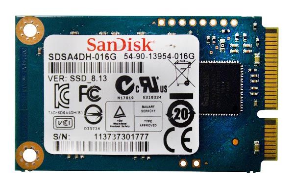 SDSA5DK-016G SanDisk U100 16GB Multi-level Cell SATA 6Gb/s mSATA Solid State Drive