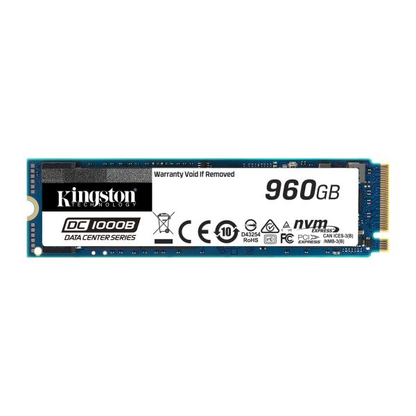 SEDC1000BM8/960G Kingston DC1000B Series 960GB Triple-Level Cell PCI Express NVMe 3.0 x4 3D NAND (SED) M.2 2280 Solid State Drive