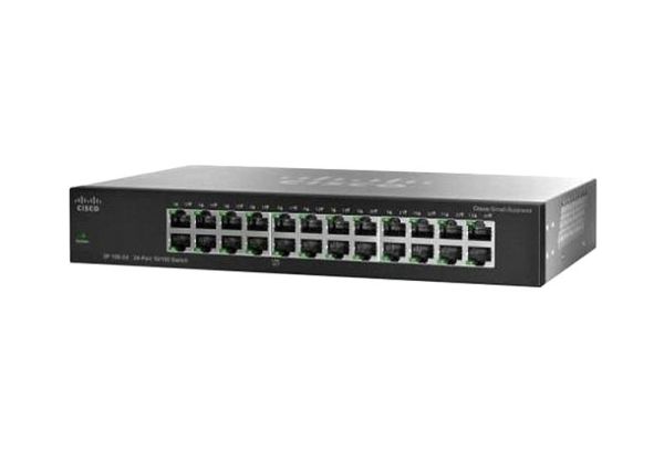 SF100-24-NA-RF Cisco Small Business 100 Series SF100 24 x Ports 10/100Base-TX Layer 2 Unmanaged Fast Ethernet Network Switch