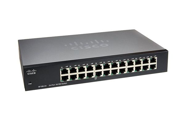 SF100-24-NA Cisco Small Business 100 Series SF100 24 x Ports 10/100Base-TX Layer 2 Unmanaged Fast Ethernet Network Switch