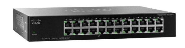SF10024 Cisco 24-Ports 24 x 10/100Mb/s 1U Rack-mountable Unmanaged Fast Ethernet Switch