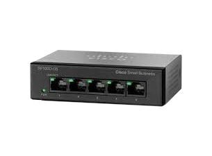 SF100D-05-AU Cisco Small Business 100 Series 5 x Ports 10/100Base-TX Layer 2 Unmanaged Fast Ethernet Network Switch