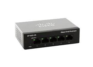 SF100D-05-NA Cisco Small Business 100 Series 5 x Ports 10/100Base-TX Layer 2 Unmanaged Fast Ethernet Network Switch