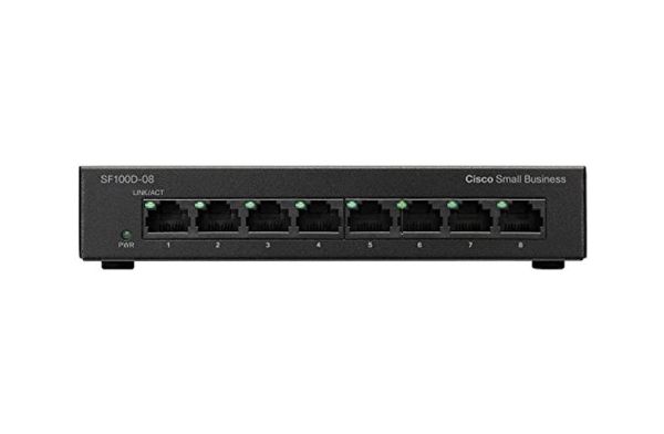 SF100D-08 Cisco Network Switch